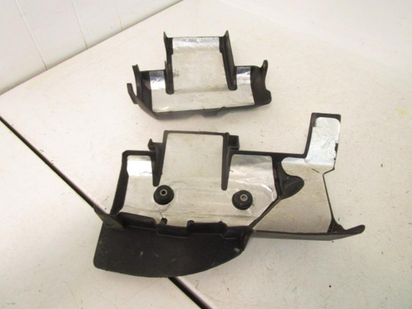 03 Honda TRX 500 FA Rubicon Left Right Plastic Engine Cover 2001-2004