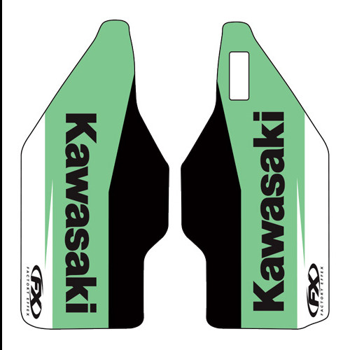 Factory Effex Lower Fork Guard Stickers for Kawasaki KX250F 09-16 KX450F 09-15
