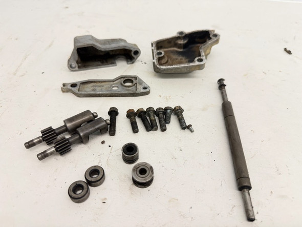 1988 Kawasaki KDX 200 OEM Engine Power Valve Exhaust Valve W Cylinder Covers