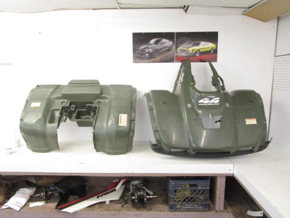 03 Honda TRX 500 FA Rubicon Green Front Rear Fender 2001-2004