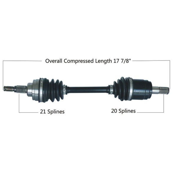 Tytaneum Front Left Right CV Axle for Honda Rancher 350 4x4 ES S TRX350FE FM 06