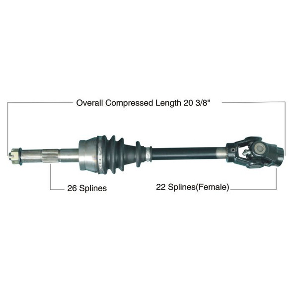 Tytaneum Front Left Right CV Axle 813-0130