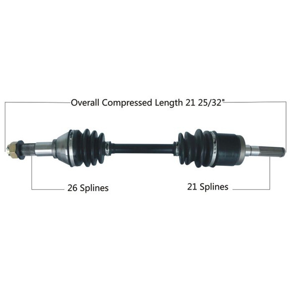 Tytaneum Front Right CV Axle 813-0042