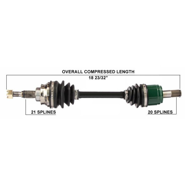 Tytaneum Front Right CV Axle 813-0067 for Honda Foreman 400 4x4 TRX400FW 95-01