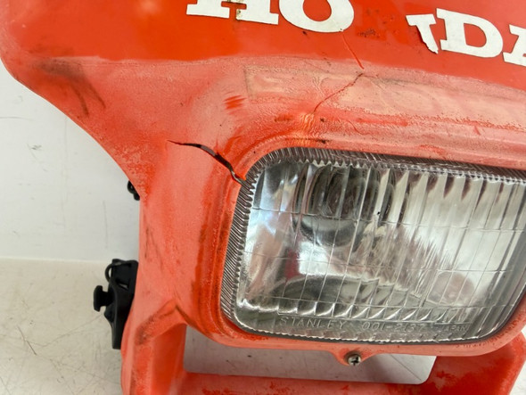 1983-1986 Honda XR 200 R OEM Headlight Shroud Stanley Headlight 613A0-KF0-000ZA