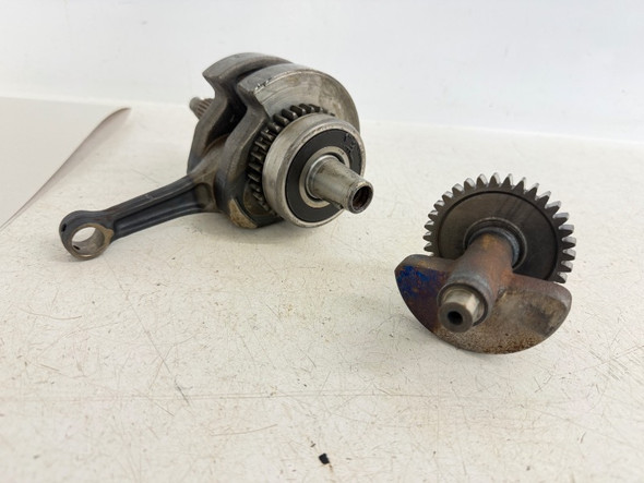 1985 Honda XR 200 R 4 Valve Crankshaft Rod Crank and Counter Balance