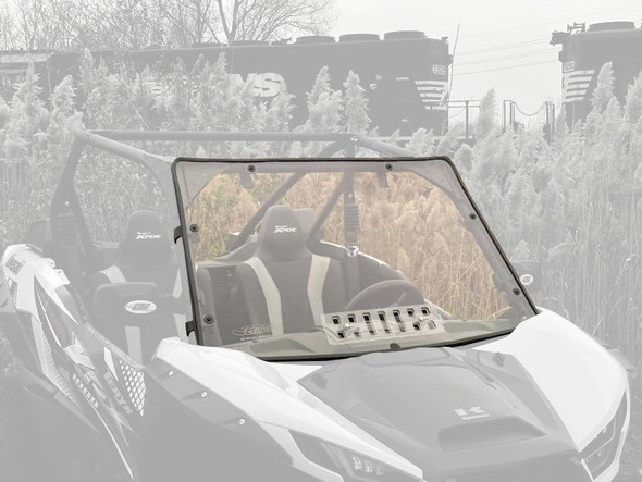 EMP DOT Hard Coated Vented Windshield for Kawasaki Teryx KRX 1000 2020-2026