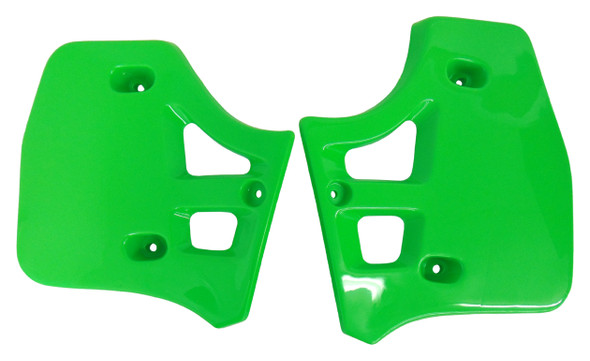Radiator Shroud Air Scoop Plastic Cover Green for Kawasaki 1988-04 KX500 KX 500