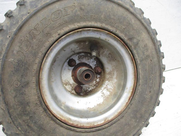 84 Yamaha Tri Zinger YT 60 used Front Wheel #4 Silver Leaks 3NJ-25180-00-35