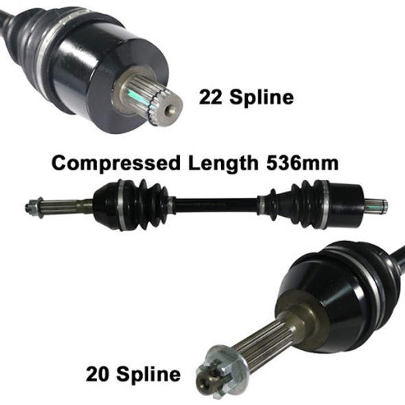 2005-07 for Polaris Sportsman 700 ArmorTech HD Front Left or Right CV Axle Stock