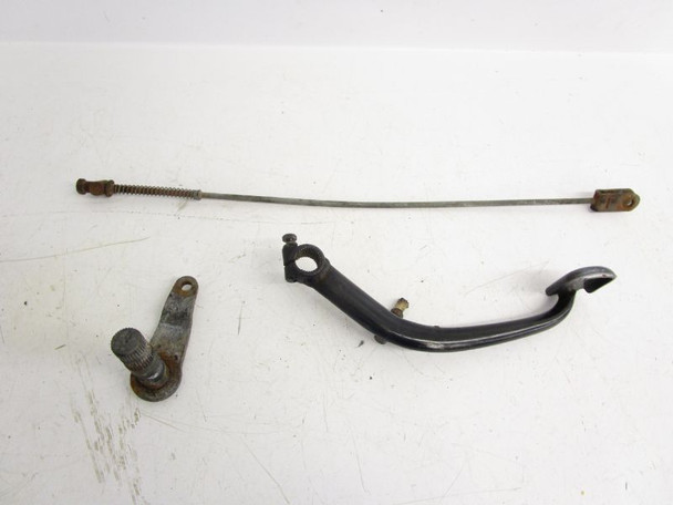 82 Yamaha XJ 650 L Seca Turbo  Rear Foot Brake Lever Rod 16G-27211-00-5R