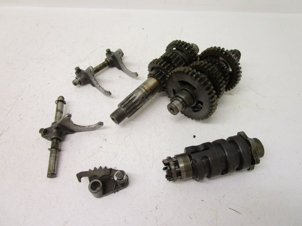 75 Yamaha DT 400 Enduro Transmission Tranny Gears Shift Forks Drum 498-17411-00-