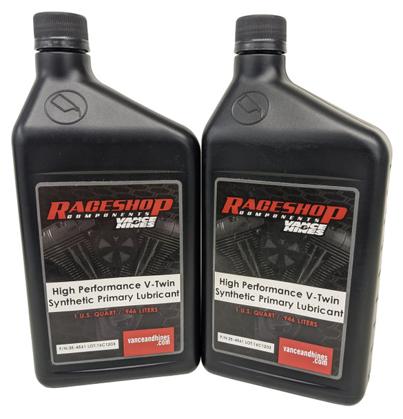 2 Quarts 5W30 Syn Primary Case Oil for Harley Davidson 02-16 FLHTC Electra Glide
