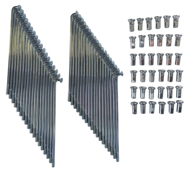 CRU Rear Wheel 14 inch Oversize Spoke Set Chinese Dirt Bike Baja 125 Dirt Rider