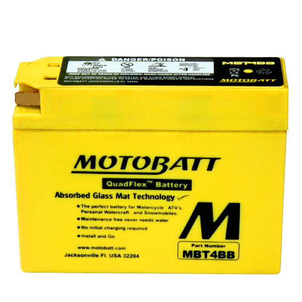 MotoBatt AGM Battery 2001-09 fits Yamaha SR 400 2010-12 SR 400 FI