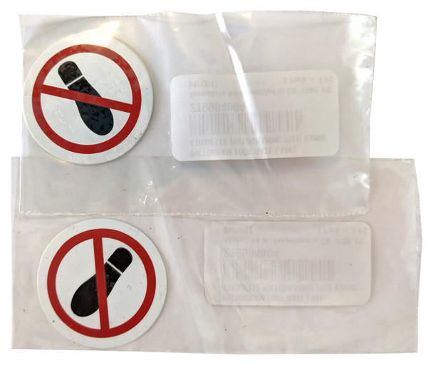 OEM for Sea Doo Lot of 2 Pictogram Foot Gate Label Fish Pro 155 170 GTI 90 130