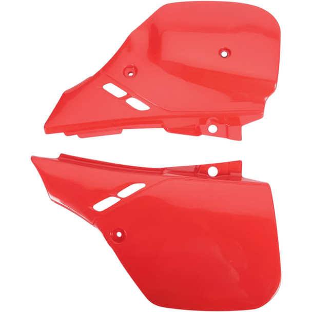 UFO Side Cover Plastic Panels Cherry Fighting Red fits Honda 1989 89 CR125 CR500