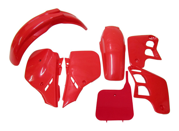 Body Plastic Side Cover Cherry Fighting Red fits Honda 89-90 CR 125 88-89 CR 250