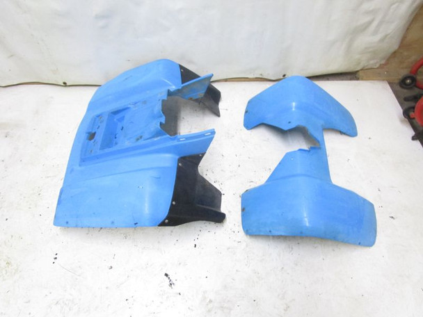 88 Yamaha YFM 200 DX Moto 4 #2 Front Rear Fenders Blue 2FH-21600-01-00 1987-1988