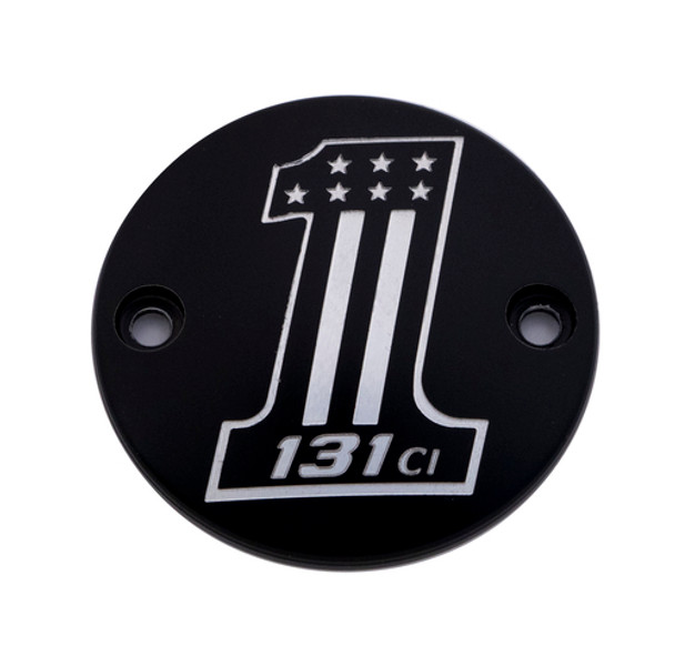 Black 131 Timer Points Cover Custom Engraving 131-14-63BG