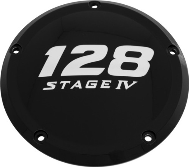 Black 128 Stage IV Derby Cover Custom Engraving 128-05-67BG
