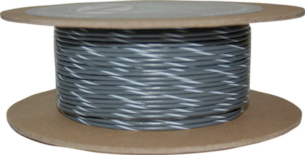 Grey/White Stripe 100ft 18 gauge 18ga Primary Wire Namz NWR-89-100