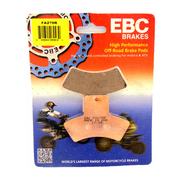 EBC Brake Pads Rear fits Polaris 1999 00 01 02 Xplorer 400 4x4 FA270R