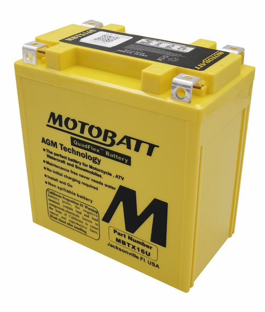 MotoBatt AGM Battery 1998-2011 fits Suzuki VL 1500 Intruder Boulevard C90