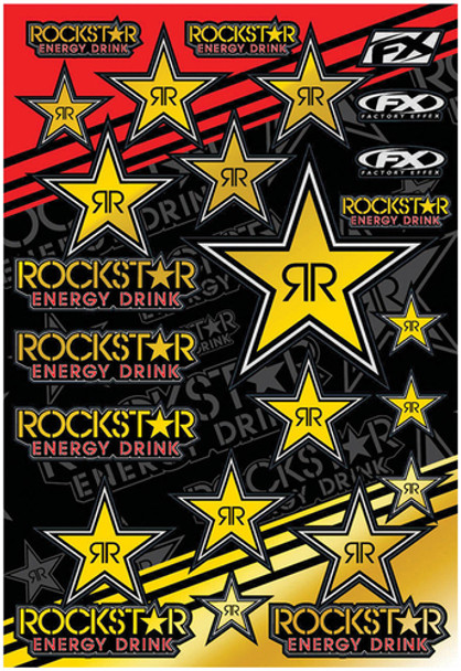 Factory Effex Rockstar Energy Mylar Sticker Sheet 15-68700