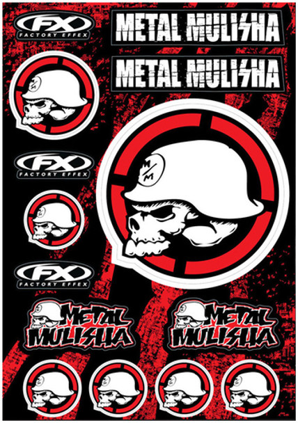 Factory Effex Metal Mulisha Metal Mulisha Sticker Sheet 16-68052