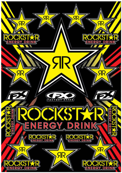 Factory Effex Rockstar Energy Sticker Sheet 15-68702