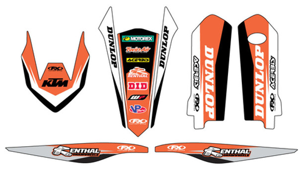 Factory Effex Sticker Trim Kit 17-50514 for KTM SX125-450F 07