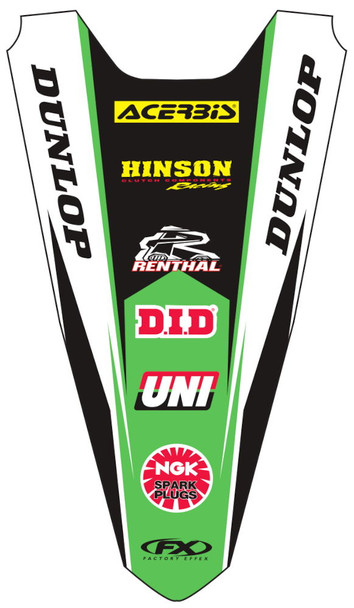 Factory Effex Rear Fender Sticker for Kawasaki KX250F 09-12 KX450F 09-11