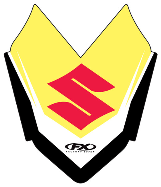 Factory Effex Front Fender Sticker 19-30422 for Suzuki RMZ250 04-06