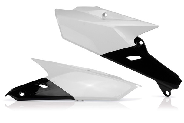 Factory Effex White Side Number Plates 11-75234 for YZ250F 14-18 YZ450F 14-17