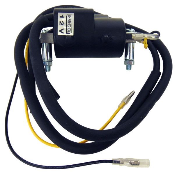 Emgo 12 Volt Ignition Coil with Dual Plug Wires 90mm