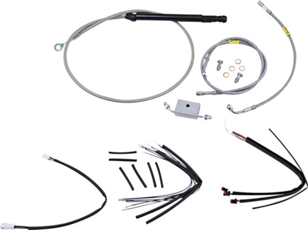 18" Ape Hanger Cable Kit ABS Stainless Steel Burly Brand B30-1245