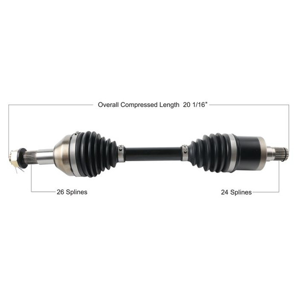 Tytaneum Rear Right HD CV Axle for Can-Am Outlander 400 4x4 XT EFI 2013-2014