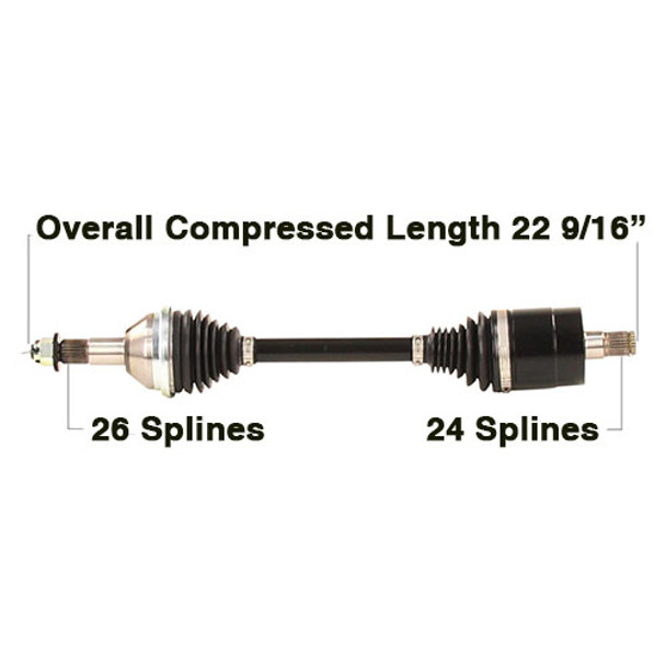 Tytaneum Rear Left HD CV Axle CAN-6091HD