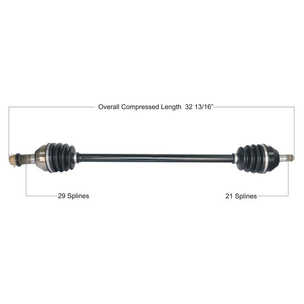 Tytaneum Front Right CV Axle for Can-Am Maverick X3/X3 Max R XRS Turbo 72in 2017