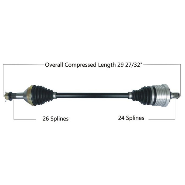 Tytaneum Rear Left/Right HD CV Axle for Can-Am Maverick 1000R 4x4 XMR DPS 2015