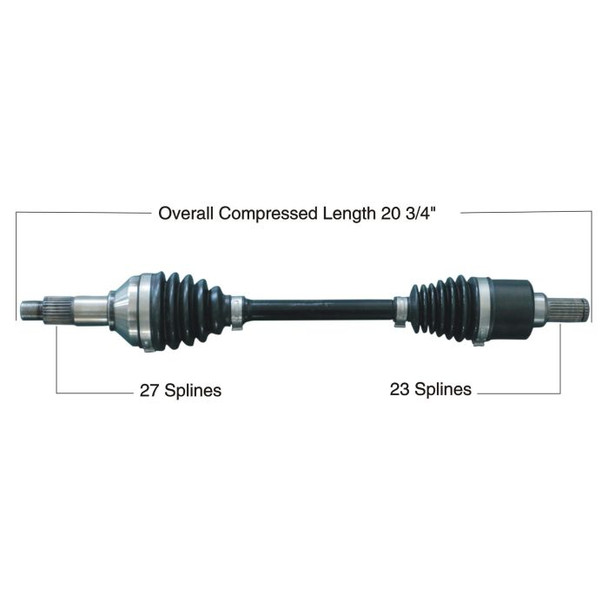 Tytaneum Rear Left/Right HD CV Axle for Yamaha Grizzly 700 4x4 /EPS 2007-2008