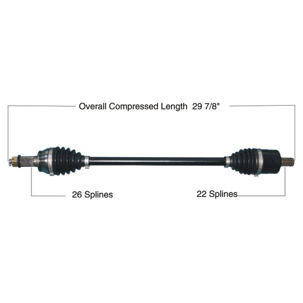 Tytaneum Front Left/Right HD CV Axle 813-0314