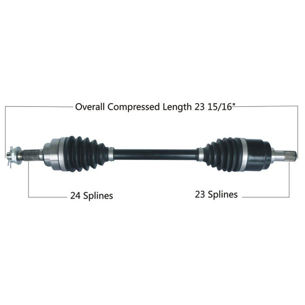 Tytaneum Front Right HD CV Axle 813-0272 for Honda Big Red 700 MUV700 2009-2013