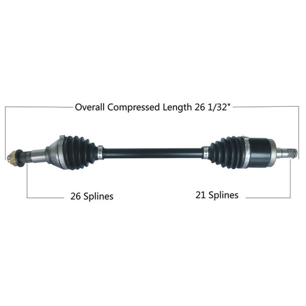 Tytaneum Front Left HD CV Axle for Can-Am Maverick 1000R 4x4 XC/XXC 2014-2018