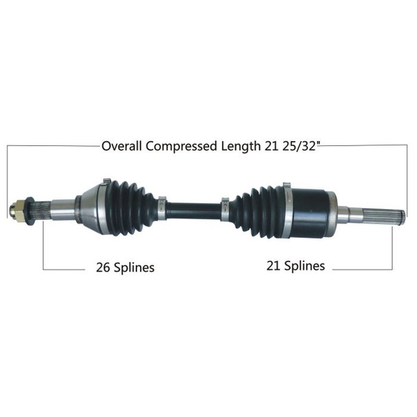 Tytaneum Front Right HD CV Axle 813-0249