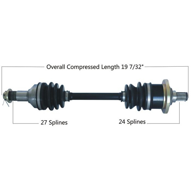 Tytaneum Front Left/Right CV Axle 813-0022 for Arctic Cat 400 4x4 VP 2006