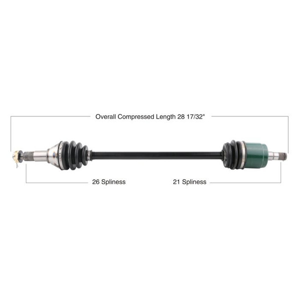 Tytaneum Front Left CV Axle 813-0036