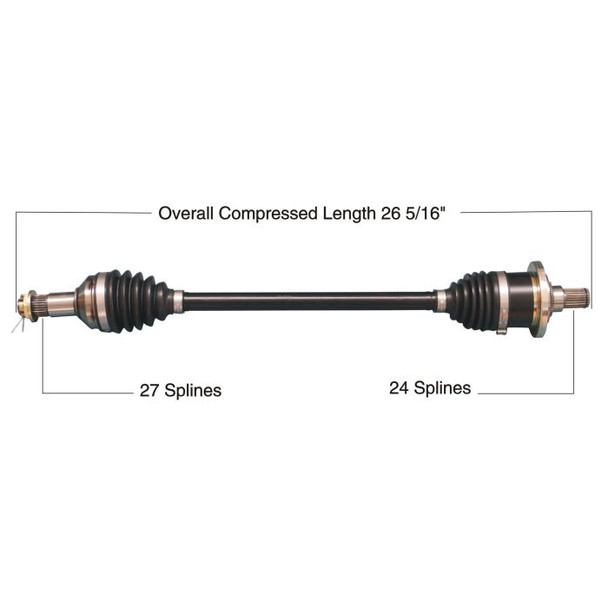 Tytaneum Front Right HD CV Axle 813-0229