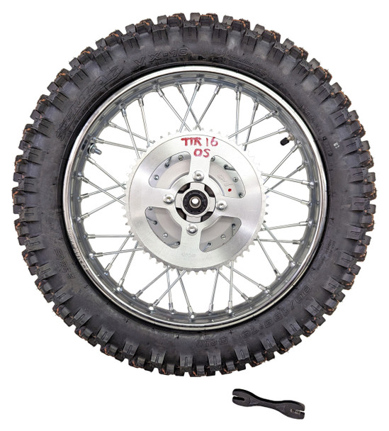 CRU Rear Rim Wheel Heavy Duty Spokes Tire fits Yamaha 2002-Up TTR 125 125L 16"